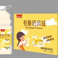 益品妙老酸奶風(fēng)味香蕉味果粒風(fēng)味飲料 1.5L×8瓶